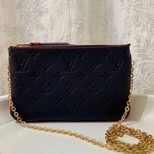 🌺❤️Rare Louis Vuitton Double zip ♠️♥️ black and red❤️🌺